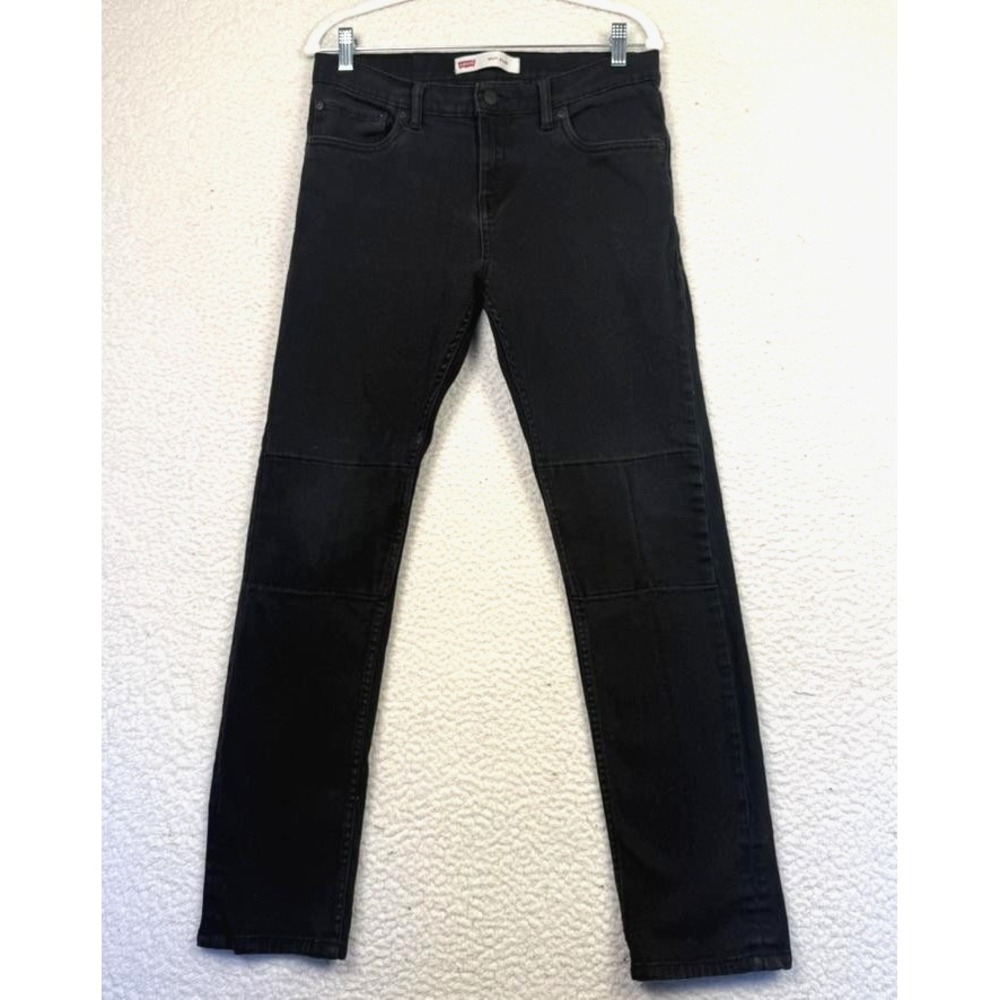 Levis 511 Jeans Mens 30x30 Black Slim Fit Denim Five Pocket‎ Zip Fly Red Tab
